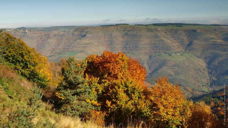 Paysage d'automne dans les Boutières