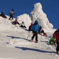 Raquette à neige sur le Mont Mézenc