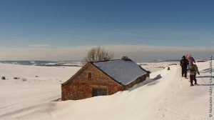 Ferme isolée sur le plateau du Mézenc